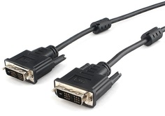 Кабель интерфейсный DVI-DVI Cablexpert CC-DVIL-BK-10 19M/19M, 3.0м, CCS, черный, экран, феррит.кольца