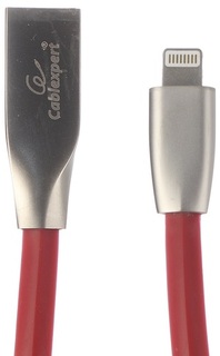 Кабель Cablexpert CC-G-APUSB01R-1M для Apple, AM/Lightning, серия Gold, длина 1м, красный, блистер