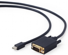Кабель интерфейсный Cablexpert CC-mDPM-VGAM-6 mDP-VGA, 20M/15M, 1.8м, черный, позол.разъемы, пакет