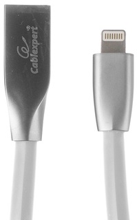 Кабель Cablexpert CC-G-APUSB01W-1.8M для Apple, AM/Lightning, серия Gold, длина 1.8м, белый, блистер