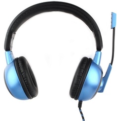 Гарнитура Gembird MHS-G55 игровая, код "Survarium", черный/синий, регулировка громкости, отключение микрофона, кабель 2.5м