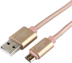 Кабель интерфейсный USB 2.0 Cablexpert CC-U-mUSB01Gd-1.8M AM/microB, серия Ultra, длина 1.8м, золотой, блистер