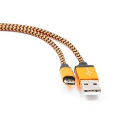 Кабель интерфейсный USB 2.0 Cablexpert CC-mUSB2oe1m , AM/microBM 5P, 1м, нейлоновая оплетка, алюминиевые разъемы