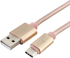 Кабель интерфейсный USB 2.0 Cablexpert CC-U-USBC01Gd-1.8M AM/TypeC, серия Ultra, длина 1.8м, золотой, блистер