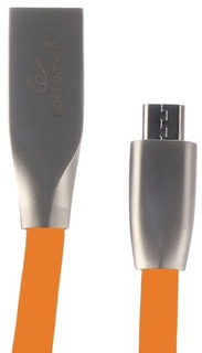 Кабель интерфейсный USB 2.0 Cablexpert CC-G-mUSB01O-1M AM/microB, серия Gold, длина 1м, оранжевый, блистер