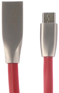 Кабель интерфейсный USB 2.0 Cablexpert CC-G-USBC01R-1.8M AM/Type-C, серия Gold, длина 1.8м, красный, блистер