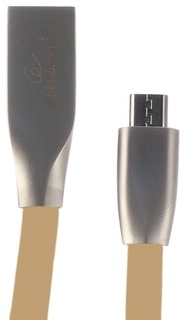 Кабель интерфейсный USB 2.0 Cablexpert CC-G-mUSB01Gd-1M AM/microB, серия Gold, длина 1м, золотой, блистер