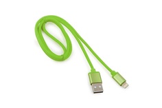 Кабель USB Cablexpert CC-S-APUSB01Gn-1M для Apple, AM/Lightning, серия Silver, длина 1м, зеленый, блистер