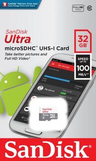 Карта памяти MicroSDHC 32GB SanDisk SDSQUNR-032G-GN3MN Class 10 Ultra UHS-I 100MB/s