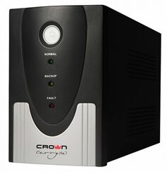 Источник бесперебойного питания Crown CMU-SP650EURO USB 650VA, металл, 1x12V/7AH