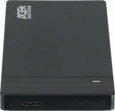 Внешний корпус AgeStar 3UB2P3 (BLACK) для HDD/SSD SATA 6Gb/s 2.5", пластик, черный