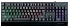 Клавиатура Garnizon GK-210G USB, черный, 104 клавиши, подсветка Rainbow, кабель 1.5м Гарнизон