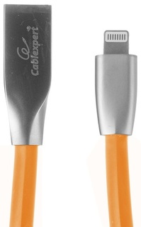 Кабель Cablexpert CC-G-APUSB01O-1M для Apple, AM/Lightning, серия Gold, длина 1м, оранжевый, блистер