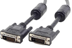 Кабель интерфейсный DVI-DVI Cablexpert CC-DVI2-BK-10M 10м, 25M/25M, dual link черный, экран, феррит.кольца, пакет