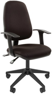 Кресло офисное Chairman 661 Chairman 7022357 черное sl (15-21), ткань стандарт, до 100 кг