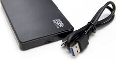 Внешний корпус AgeStar 3UB2P2(BLACK) для HDD SATA 6Gb/s 2.5", пластик, черный