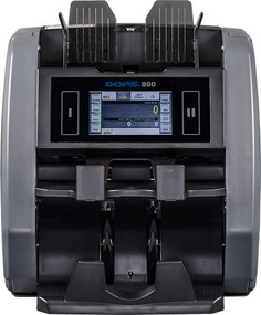 Счетчик банкнот DORS 800 RUB FRZ-022733 2-х карманный, с определением номинала—Виды детекции:Инфракрасная, Ультрафиолетовая, магнитная, видимый образ,