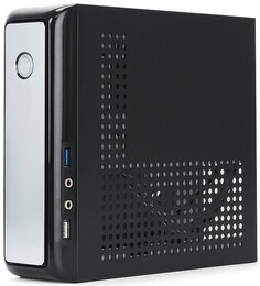 Корпус mini-ITX Crown CMC-170-113 CM000003120 черно-серебристый, 90W, USB 2.0, USB 3.0, audio