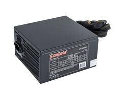 Блок питания ATX Exegate 600PPX EX221642RUS-S 600W RTL, SC, black, APFC, 14cm, 24p+(4+4)p, PCI-E, 5SATA, 3IDE, FDD + кабель 220V с защитой от выдергив