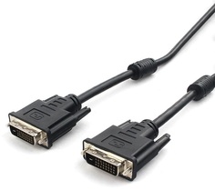 Кабель интерфейсный DVI-DVI Cablexpert CC-DVI2L-BK-6 25M/25M, 1.8м, CCS, черный, экран, феррит.кольца