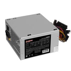 Блок питания ATX Exegate UN550 EX282069RUS-S 550W, SC, 12cm fan, 24p+4p, 6/8p PCI-E, 3*SATA, 2*IDE, FDD