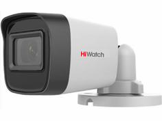 Видеокамера HiWatch DS-T500(С) 5Мп уличная цилиндрическая HD-TVI с EXIR-подсветкой до 30м, объектив 2.4мм