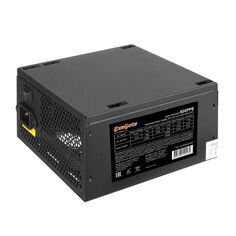 Блок питания ATX Exegate 500PPE EX260641RUS-S 500W, SC, black, APFC, 12cm, 24p+(4+4)p PCI-E, 3*IDE, 5*SATA, FDD + кабель 220V с защитой от выдергивани