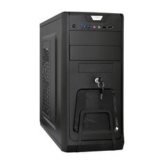 Корпус ATX Exegate CP-603UB EX283216RUS miditower, ATX, CP400W, 80mm, 2*USB+2*USB3.0, Audio, замок блокировки кнопки питания, black