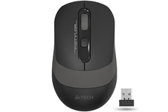 Мышь Wireless A4Tech Fstyler FG10S черный/серый оптическая (2000dpi) silent USB (4but) (1204030)