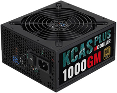 Блок питания ATX AeroCool KCAS Plus 1000GM 4718009151970 1000W модульный, 80Plus Gold, (20/24+4/8+6/8pin, вент d140мм)