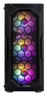Корпус ATX 1STPLAYER FIREBASE X6 X6-3G6P-1G6 черный, без БП, боковая панель из закаленного стекла, USB 3.0, 2*USB 2.0, audio