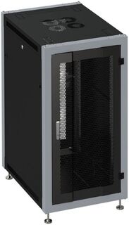 Шкаф напольный 19", 15U SYSMATRIX SL 6815.934 600x800x800mm (ШхГхВ) передняя дверь перфорированная, задняя дверь двухстворчатая перфорированная, повор