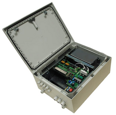 Коммутатор TFortis PSW-2G8F+UPS-Box для подключения 8 камер, в комплекте 2 батареи по 12В, 12А*ч