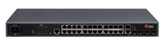 Коммутатор управляемый QTECH QSW-4610-28T-AC L2, 24*10/100/1000BASE-TX, 4*100/1000Base-X SFP, 16K MAC-адресов, 4К VLAN, 8 Queue, 100-240V АС
