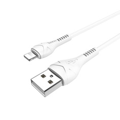 Кабель интерфейсный USB 2.0 Hoco X37 6931474710499 AM/Lightning, белый, 1м