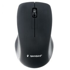 Мышь Wireless Gembird MUSW-380 черная, soft touch, 2.4ГГц, 3 кнопки,1000DPI