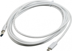 Кабель Buro BHP USB-TPC-3W белый USB 3.0 A(m) USB Type-C (m) 3м