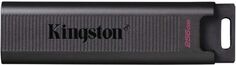Накопитель USB 3.2 256GB Kingston DataTraveler Max DTMAX/256GB 1000/900MB/s, черный ребристый корпус с кольцом для ключей