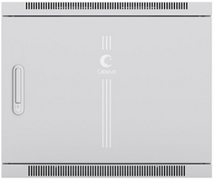 Шкаф настенный 19", 15U Cabeus SH-05F-15U60/60m-R 600x600x769mm (ШхГхВ) дверь металл, цвет серый (RAL 7035)