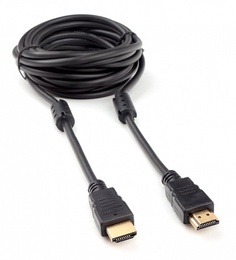 Кабель интерфейсный HDMI Cablexpert CCF2-HDMI4-15 4,5м, v2.0, 19M/19M, черный, позол.разъемы, экран, 2 ферр кольца