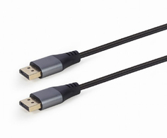 Кабель интерфейсный DisplayPort Cablexpert CC-DP8K-6 v1.4, 1.8м, 20M/20M, нейлоновая оплетка, метал. разъемы