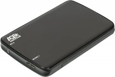 Внешний корпус AgeStar 31UB2A12C-6G (BLACK) для 2.5" SATA, USB 3.1, алюминий, черный