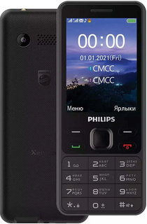 Мобильный телефон Philips Xenium E185 32Mb черный моноблок 2Sim 2.8" 240x320 0.3Mpix GSM900/1800 MP3 FM microSD max16Gb