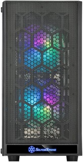Корпус mATX SilverStone PS15 PRO черный, без БП, боковая панель закаленное стекло, 2*USB 3.0, audio