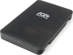 Внешний корпус AgeStar 3UBCP3C (BLACK) 2.5" SATAIII HDD/SSD, пластик, черный, безвинт