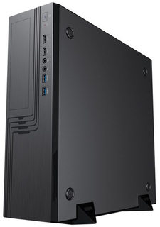Корпус mATX Powerman EL555BK 6143524 черный, БП 300W, 2*USB 3.0, 2*USB 2.0, audio