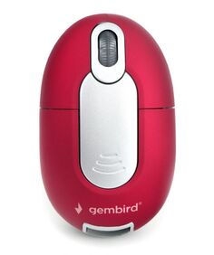 Мышь Wireless Gembird MUSW-605 2,4ГГц, 1200DPI, 3кн красная