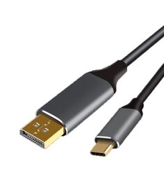 Кабель-адаптер VCOM CU422MC-1.8M USB 3.1 Type-C(m) --> DP(m) 4K@60Hz, 1.8m, Aluminium Shell
