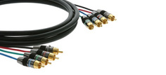 Кабель интерфейсный Kramer C-R4VM/R4VM-15 98-0202015 для YUV, RGB и RGBS видеосигналов 4 RCA на 4 RCA (Вилка - Вилка) с разъемами RCA с золотым покрыт