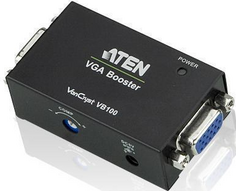 Удлинитель Aten VB100-AT-G усилитель/booster, VGA, 70 метр., 1xVGA-кабель, HD-DB15, Female, без шнуров, Б.П. 220> 5V